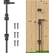 18" Heavy Duty Cane Bolt Gate Drop Rod, Cane Bolts for Gates Solid Steel Fence Gate Hardware, Gate Latch for Wooden Fence, VC Vinyl Metal Fences Gates, 1 Pack