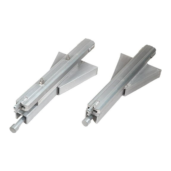 18" Height Vikings Aluminum Load Leveler Converter Stakes for Trailers Compatible w/ 3.3/8" Standard Stake Pockets, Secure Ramp Support for Safe Loading - 1Pair