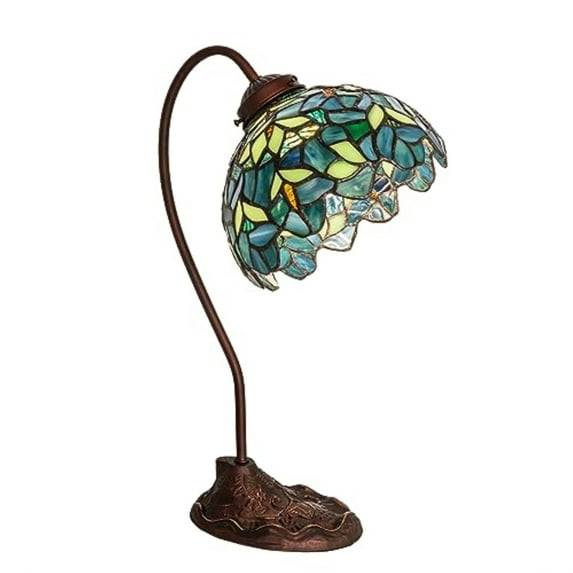 18" High Nightfall Wisteria Desk Lamp
