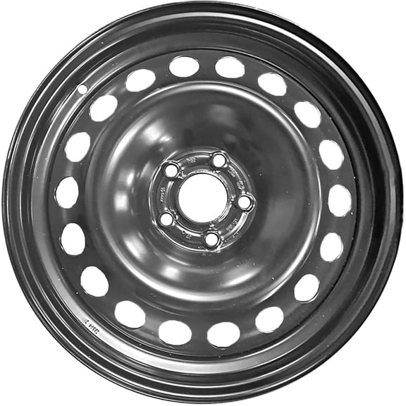 18-Hole 17x7.5 inch Rim 5x108 Black Steel Factory Wheel Replica - 560-10203 For 2019-2020 Ford Fusion
