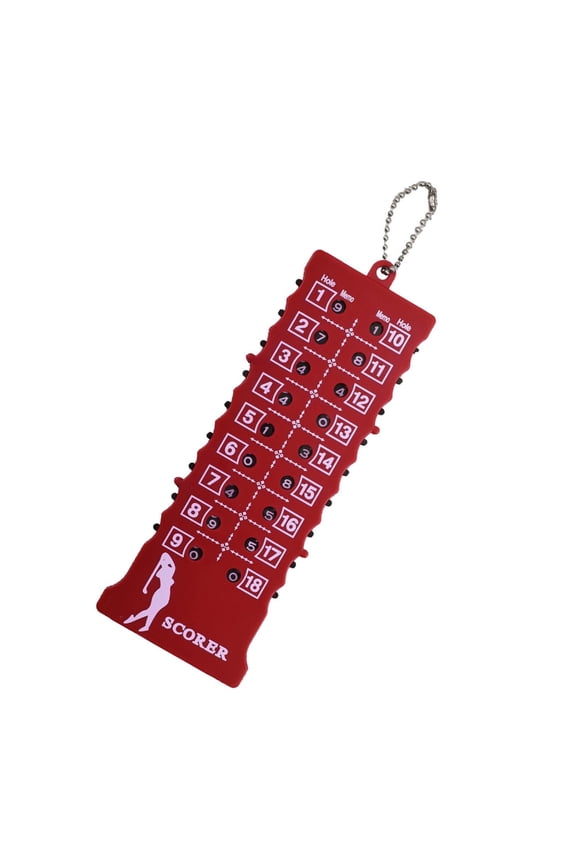 18 Hole Keychain Golfs Strokes Counter Golfs Score Indicators with Keychain, Golfs Strokes Counter Clickers for Golfers