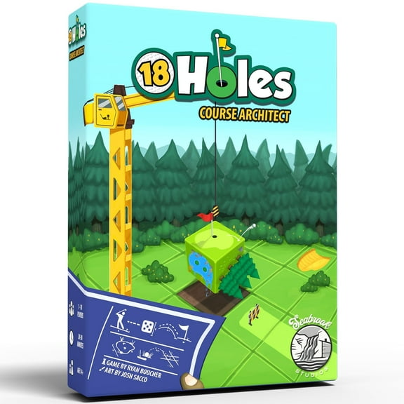18 Holes: Course Architect -Roll & Write Game, Compete to Create A Gold Course, Standalone Game, Ages 14+, 1-18 Players