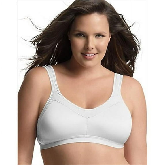 18 Hour 4159 Active Lifestyle Wirefree Bra Size 36D, White