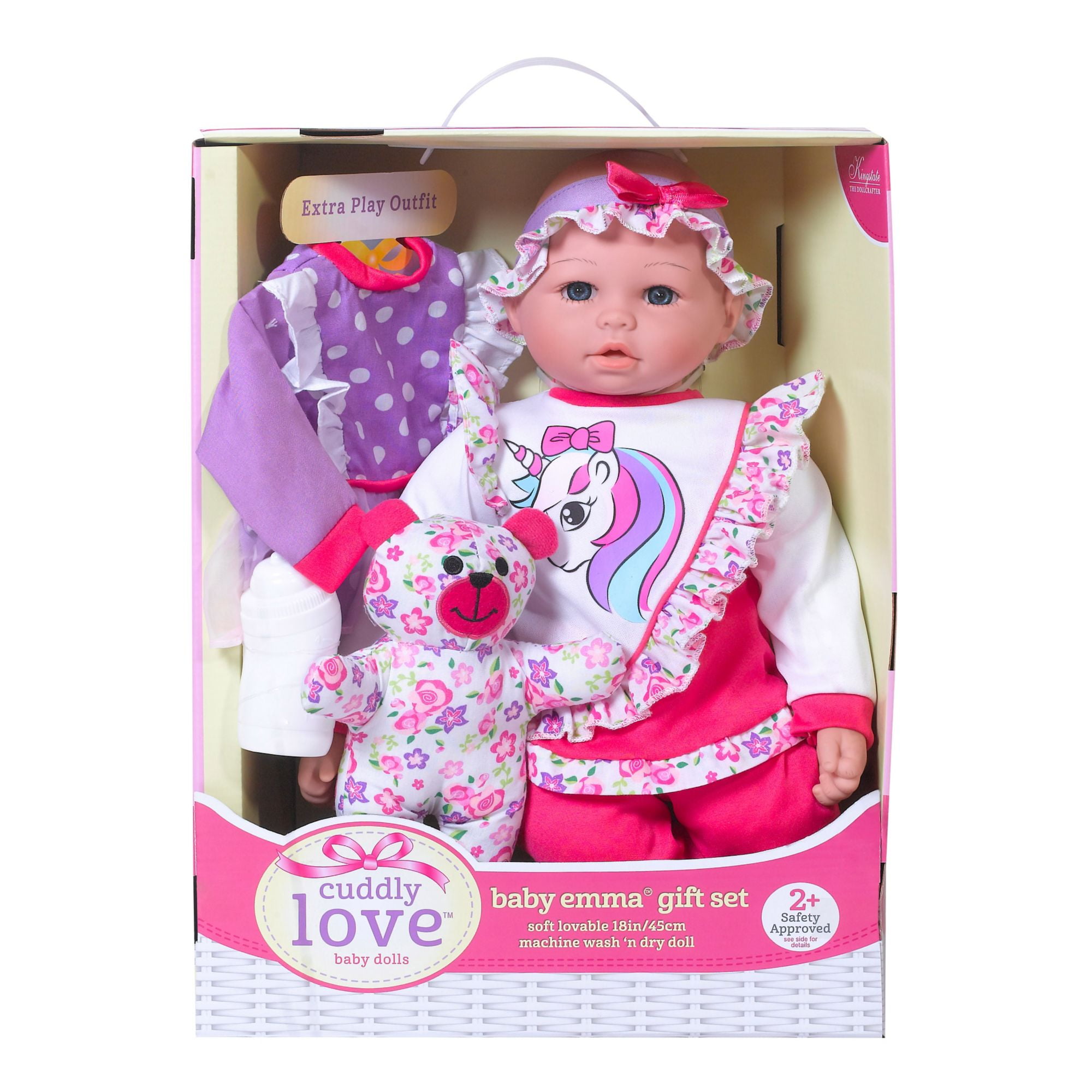 18″ Huggably Soft Doll and Playset - Walmart.com