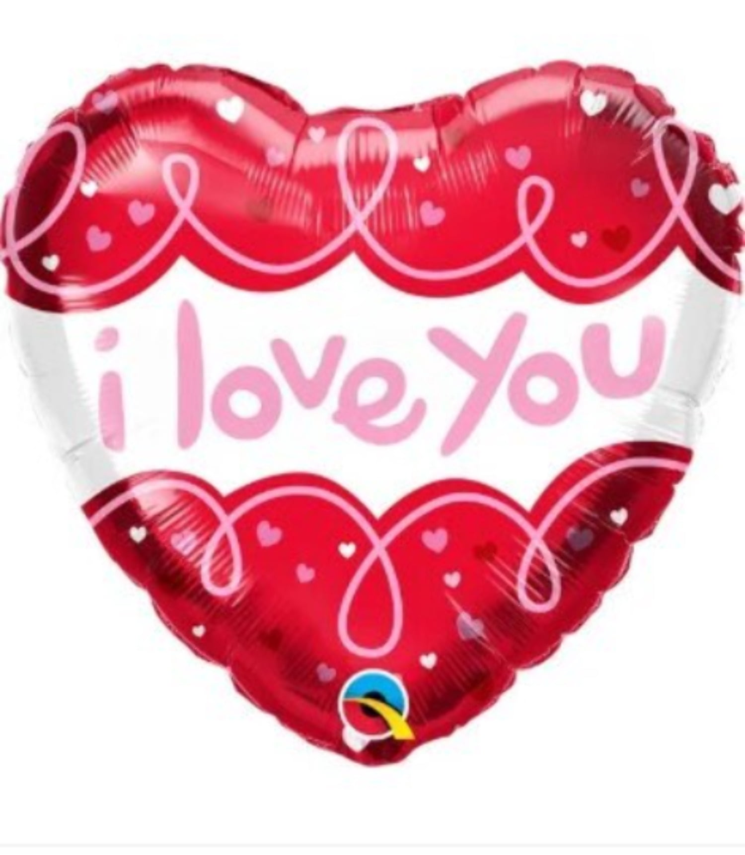 18" I LOVE YOU DOODLES Heart Balloon • Party Supplies Decorations Foil ...