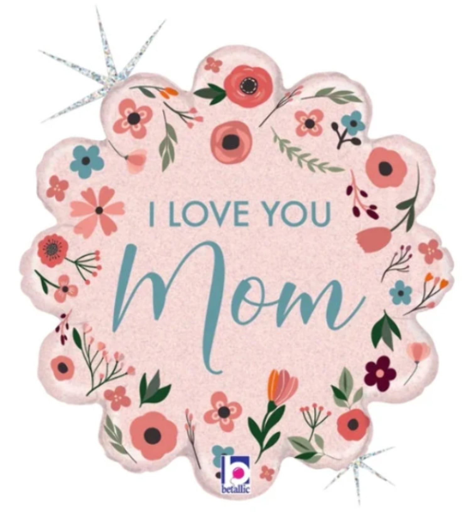 18" I LOVE YOU Mom Balloon Party Supplies Decorations Foil Mylar ...