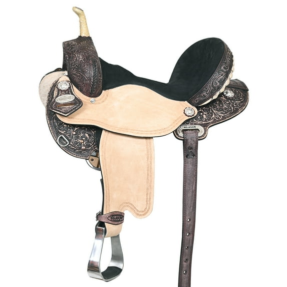 18 In Flex Tree Western Horse Saddle American Leather Trail Barrel Racing By Hilason