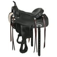 thumbnail image 1 of 18 In HILASON Western Horse Saddle American Leather Flex Tree Trail & Pleasure Black, 1 of 8