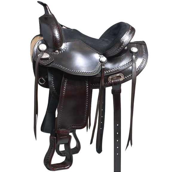 18 In Western Horse Saddle American Leather Treeless Trail Pleasure Hilason