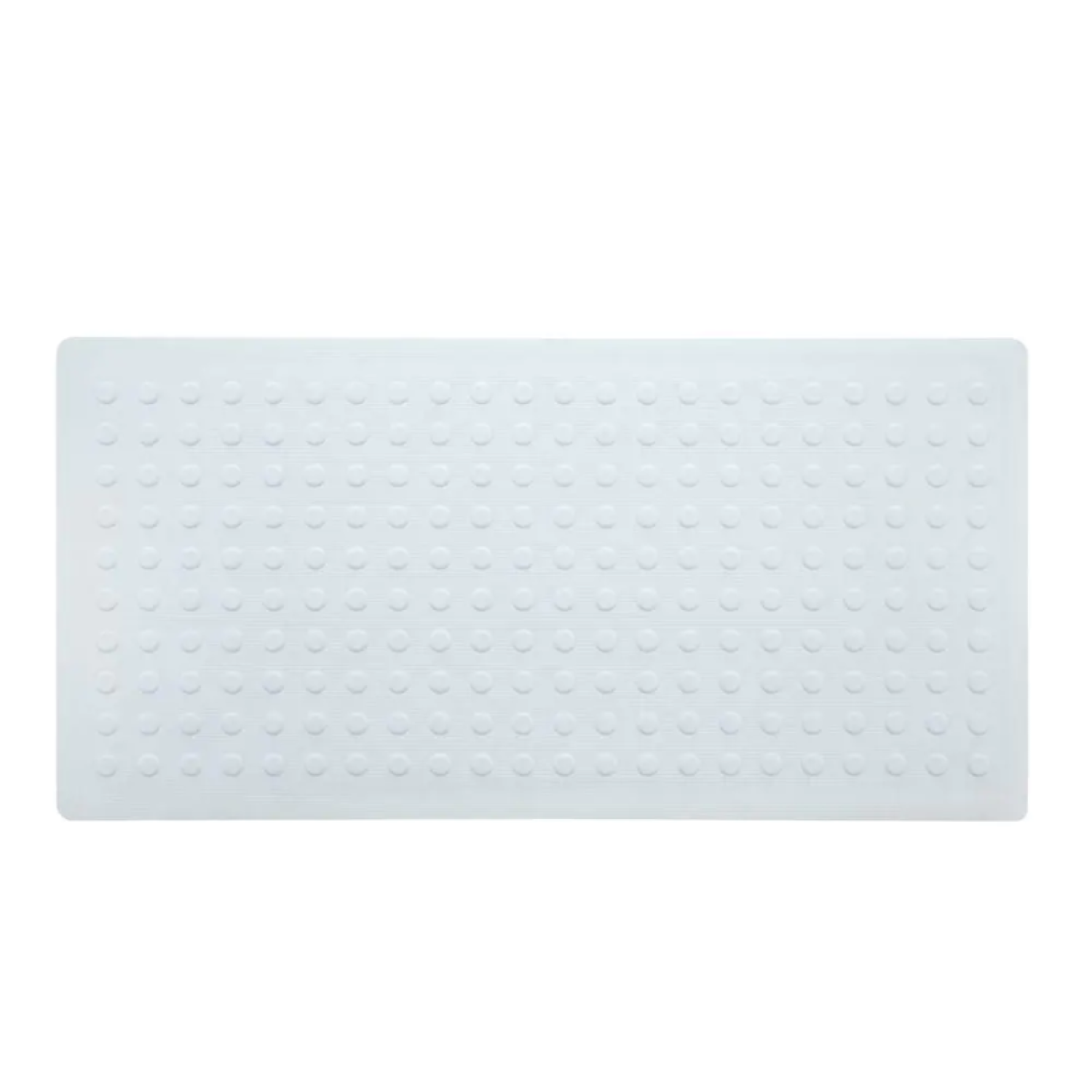18 In. X 36 In. Extra Long Rubber Bath Safety Mat in White