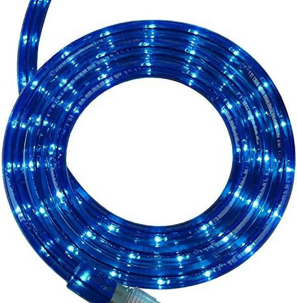 18' Incandescent Blue Rope Light Kit – Light Rope Outdoor, Christmas ...