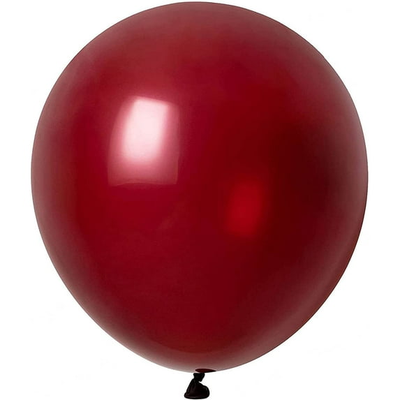 18 Inch 10 Pack Burgundy Balloons KIRIKOU Big Large Round Helium Thick Latex Balloons for Birthday Wedding Baby Shower Graduation Party Decoration