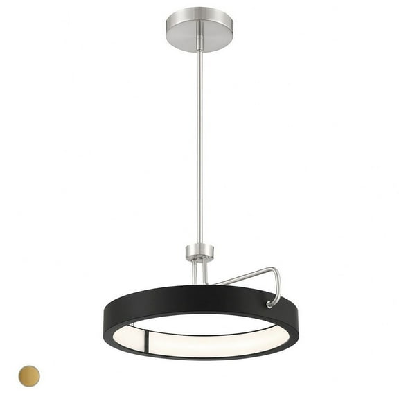 18 Inch 23W 1 Led Convertible Pendant-Satin Nickel Finish Eurofase Lighting 37083-020