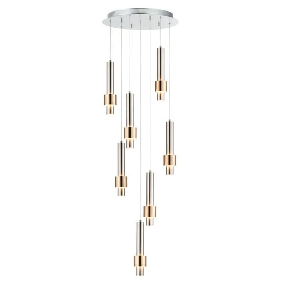 E24757-SNSBR-ET2 Lighting-Reveal - 18 Inch 42W 7 LED Pendant