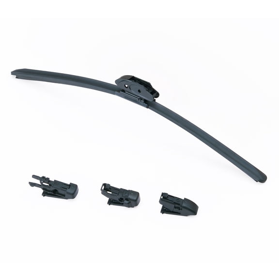 18 Inch 46 cm Universal Replacement Windshield Wiper Blades Low Noise Better Fit with 4 Different Clips for Most Cars Easy Installation