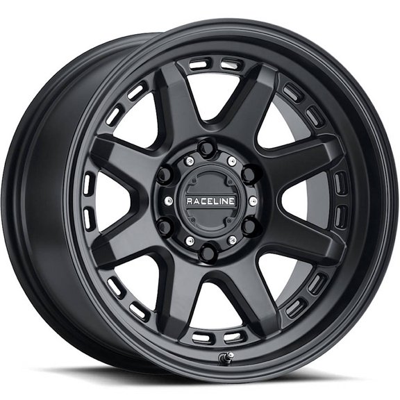 18" Inch 8x165.1 Wheel Rim Raceline 947B SCOUT 18x9 +18mm Black