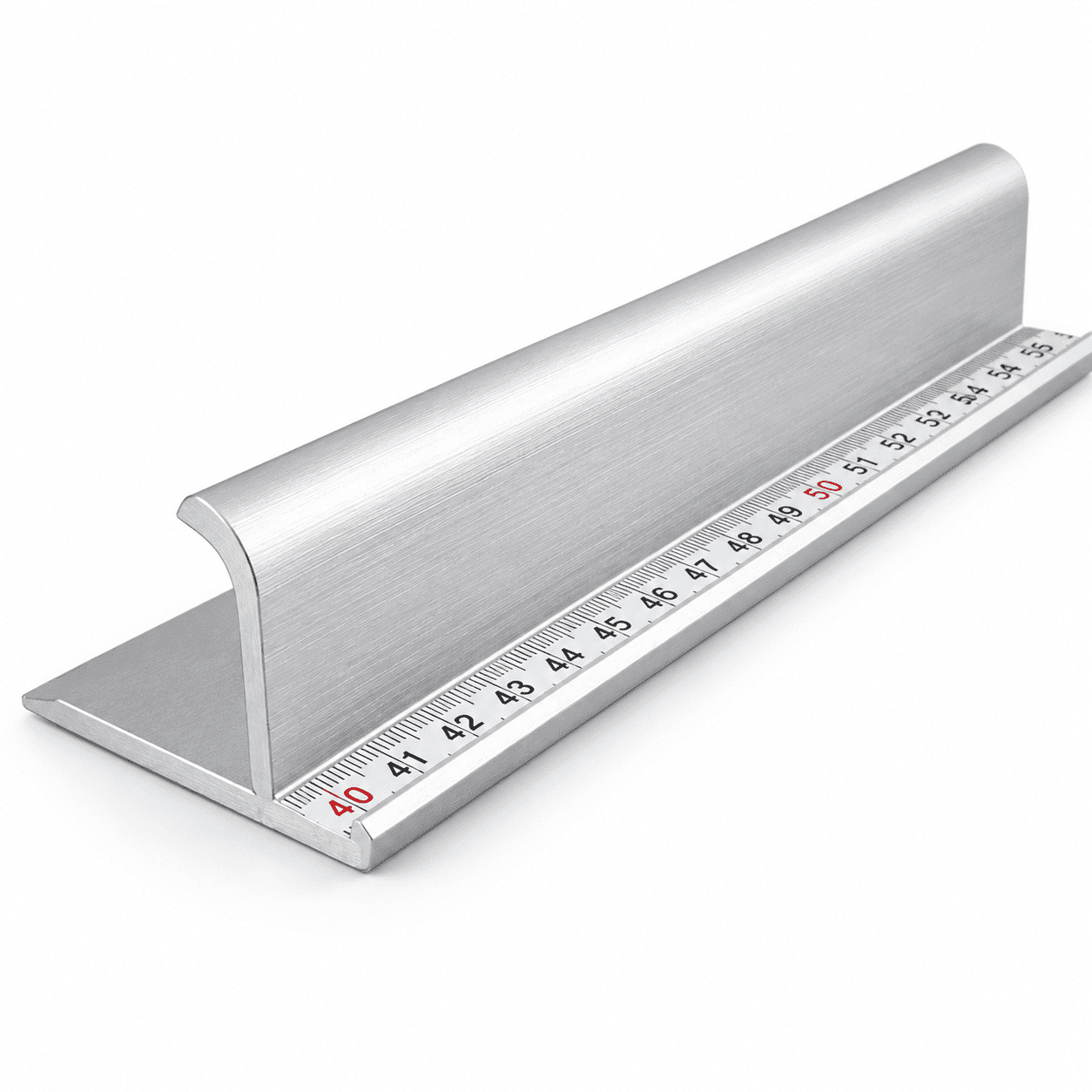68 Cm Ruler 18 Inch Aluminum Safety Ruler With Non Slip Base Finger Guard Edge Dual ...