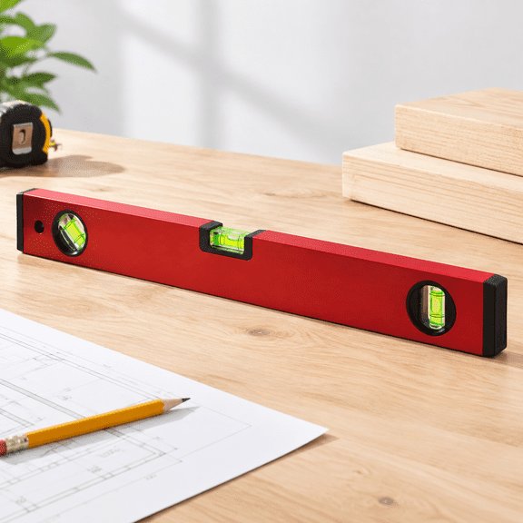18 Inch Aluminum Shock Resistant Level with Magnetic Metal Surface Mount