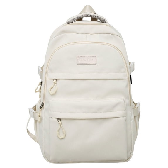 18 Inch Anti Theft Slim Travel Laptop Backpack, Water Resistant Business Bag For Men And Women Fits 15 To 18 Inch Laptop And Notebook For Study Carry On (White)