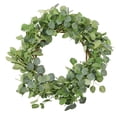thumbnail image 1 of Artificial Eucalyptus Wreath - Handmade Green Floral Wreath for Front Door,Wall,and Seasonal Home Decor,18 inch, 1 of 6