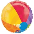 thumbnail image 1 of Beach Ball 18" Foil Balloon, 1 of 2