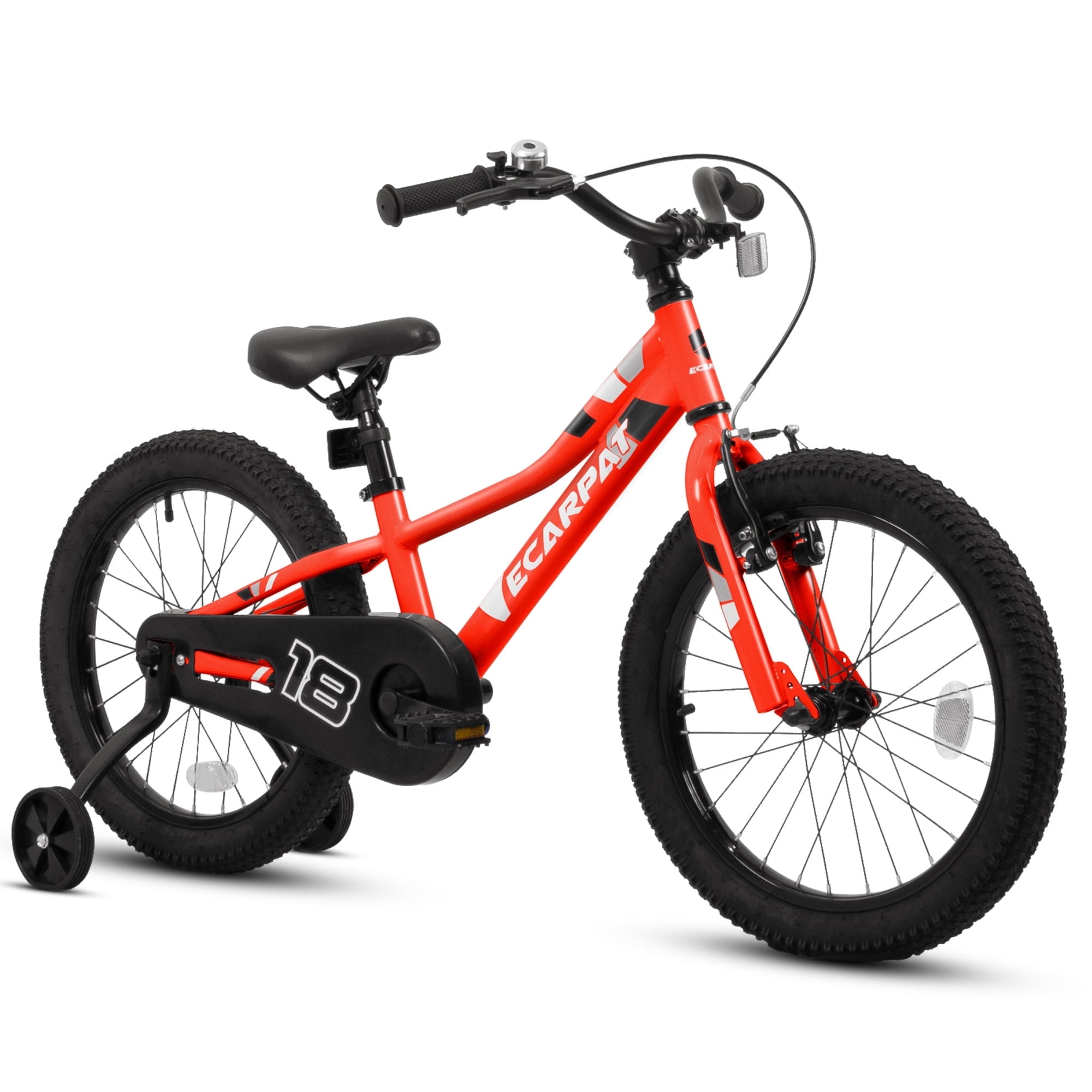 18-Inch Bike with Removable Training Wheels, Single Speed, Front V ...
