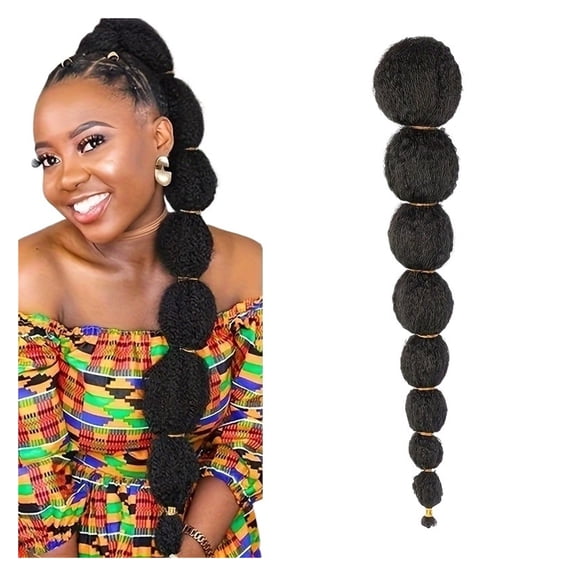 18-Inch Black Lantern Ponytail Wig - Soft and Comfortable Hair Extension for Versatile Styles