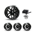 thumbnail image 1 of 18 Inch Black Rims (Set of 4) for 2007-2013 Chevrolet Avalanche, RTX 82978-BL, 1 of 9