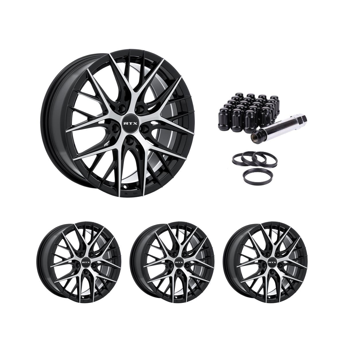 18 Inch Black Rims (Set of 4) for 2019-2024 BMW 330i, RTX 82996-QW ...
