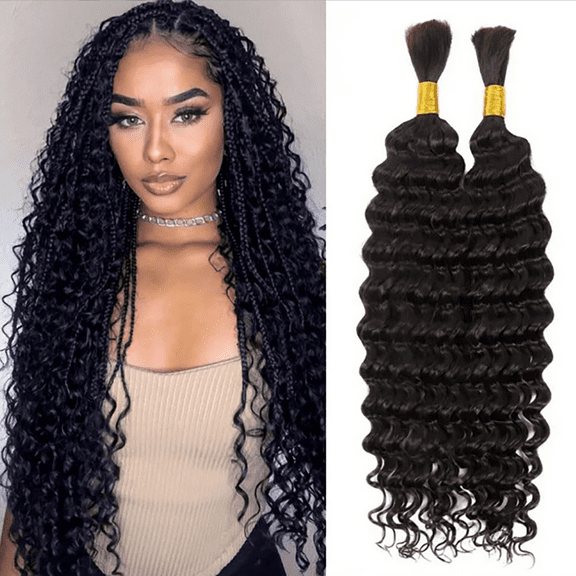 18 Inch Braiding Hair - Hair Extensions for Box Braids, Soft Weaving Hair, Virgin Remy Hair, Pre-Stretched, Pre-Looped, Full Head Coverage, Natural-Looking, Protective Hairstyles
