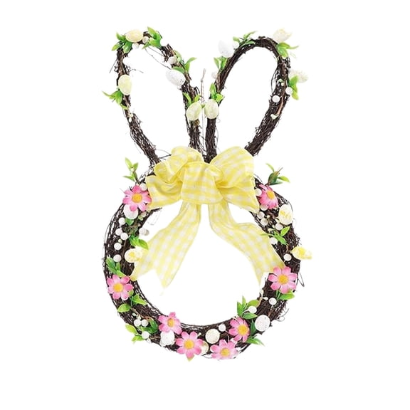 18-Inch Bunny Wreath Form – Metal Wire Frame for DIY Easter & Spring Decorations – Floral Garden Bunny Shaped Wreath Form, Perfect for Garland Ornaments, Wreath
