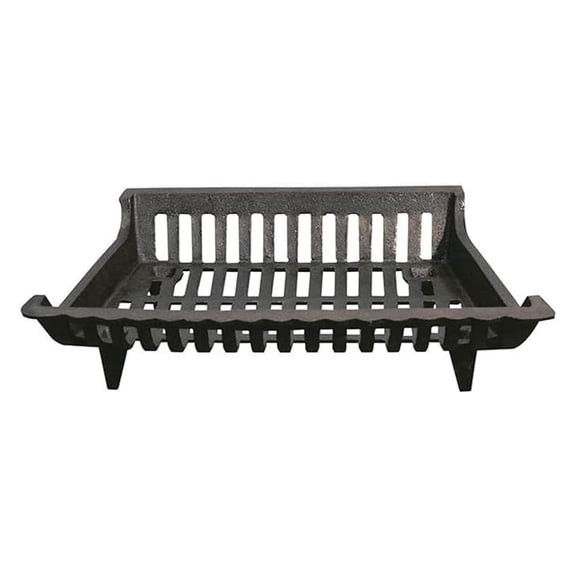 18 Inch Cast Iron Fireplace Grate for Fireplace Log and Holders, Home Improvement, and Hearth , Black