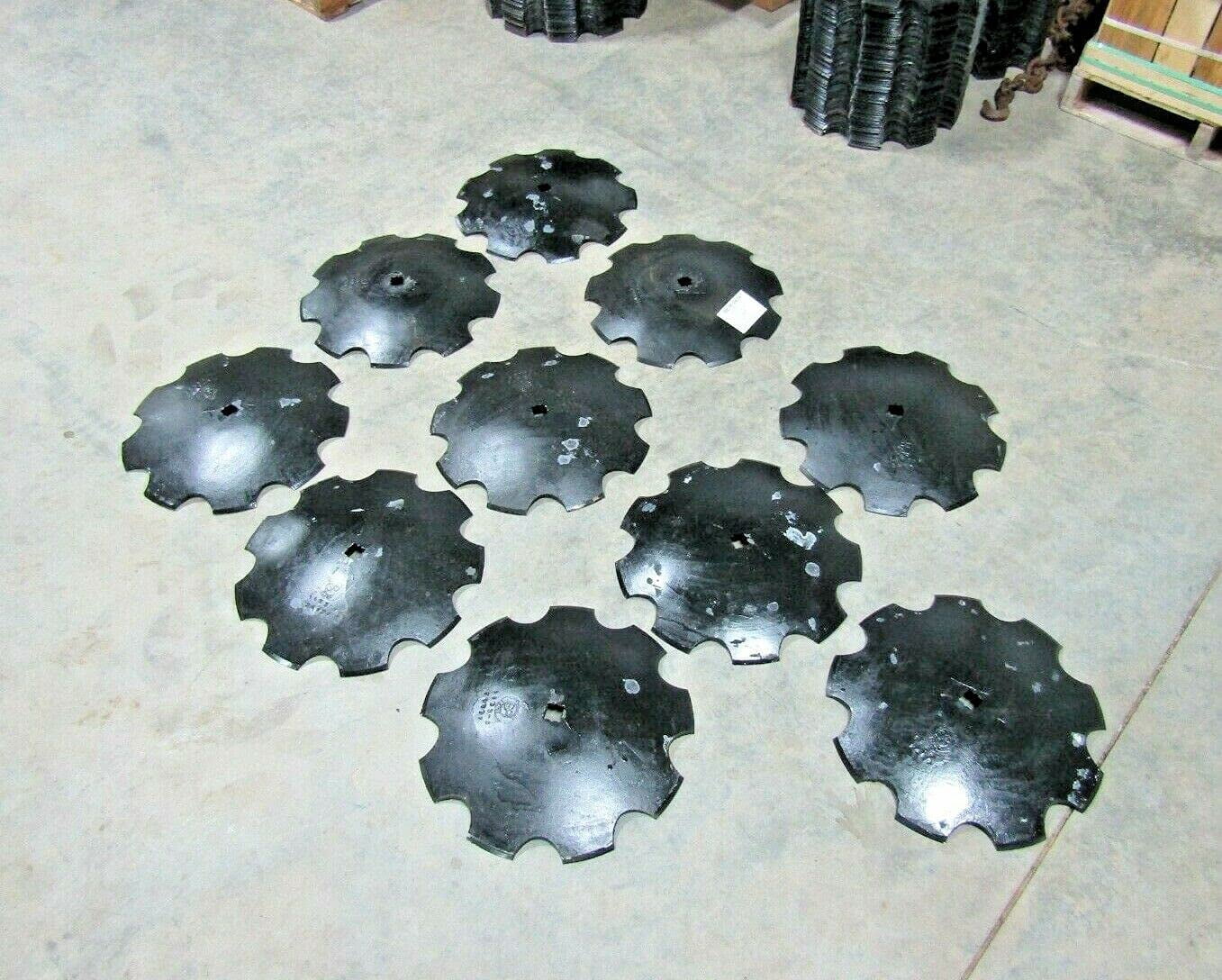 18 Inch DISC Harrow Blade Notched 3.5MM to FIT 7/8 Inch OR 1 Inch ...