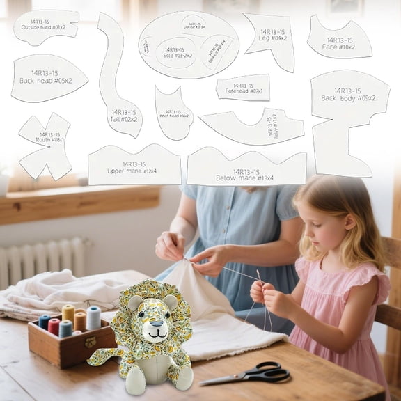 18-Inch Diy Plush Sewing Pattern Template,Pre-Cut Shapes,for Stuffed Toy Making