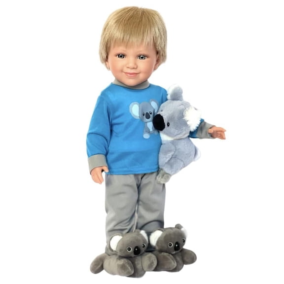 18 Inch Doll Clothes: Cozy Koala Pajama Set