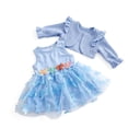 thumbnail image 1 of 18 Inch Doll Clothes Set, Knit Cardigan & Tulle Dress with 3D Butterfly, Winter Princess Outfit for Dolls, 1 of 6