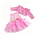 thumbnail image 1 of 18 Inch Doll Clothes Set, Knit Cardigan & Tulle Dress with 3D Butterfly, Winter Princess Outfit for Dolls, 1 of 6