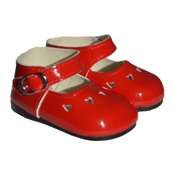 18 Inch Doll Shoes- Red Heart Mary Janes Fits 18 Inch  Dolls