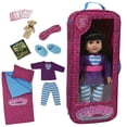 thumbnail image 1 of 18 Inch Doll Travel Case - Includes Doll Sleepover Set W Ith 9 Doll Accessories, 1 of 6