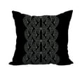 thumbnail image 1 of 18 Inch Dotted Focus Black Geometric Print Decorative Polyester Throw Pillow with Linen Texture, 1 of 1