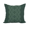 thumbnail image 1 of 18 Inch Dotted Focus Green Geometric Print Decorative Polyester Throw Pillow with Linen Texture, 1 of 1