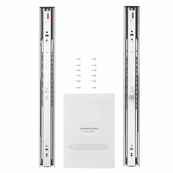 18 Inch Drawer Slides, 10 Pairs Side Mount Rails, Heavy Duty Full Extension Soft-Close Glides