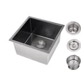 thumbnail image 1 of 18 Inch Drop In & Undermount Kitchen Sink, Single Bowl Stainless Steel Kitchen Sink, Deep Basin Rust Resistant Farmhouse Sink with Noise Canceling Technology Black, 1 of 9