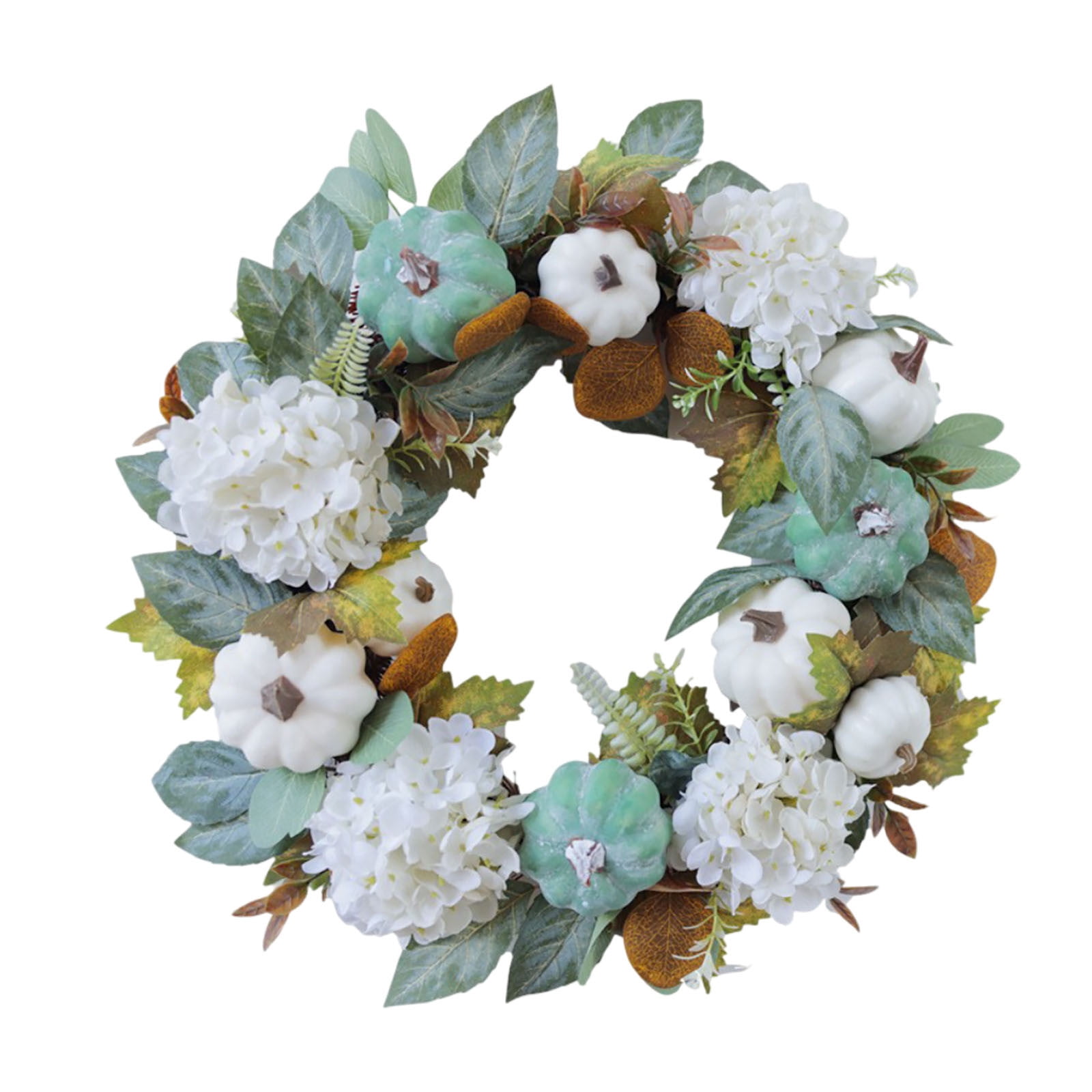 18 Inch Fall Wreath Autumn Decorations for Front Door with Maple Leaves ...
