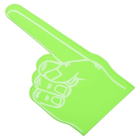 18 Inch Foam Finger Number 1 DIY Blank Foam Hand Cheerleading for Athletics Sport Game Events, Green