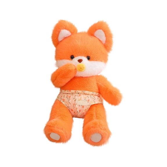 18 Inch Fox Plush Toy Stuffed Animal Doll for Birthday Gifts and Graduation Presents for Friends and Classmates in Various Settings