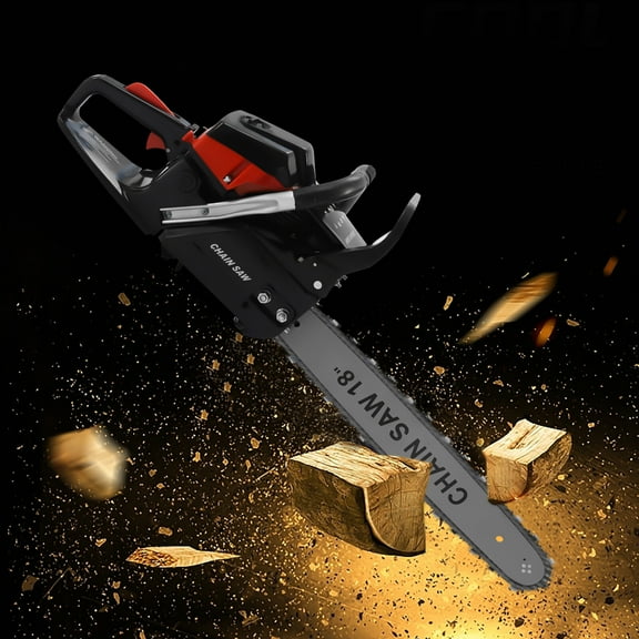 18 Inch Gas Chainsaw, 58cc Gasoline Chainsaw Gasoline Powered Chain Saw Engine Cycle Gasoline Chain Saw Power Head Red