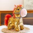 thumbnail image 1 of 18 Inch Gold Sequin Unicorn Plush Toy - Sparkly Sequins, Soft Plush Material, Colorful Mane And Tail - For Kids, Toddlers, Birthday Gifts, Party Favors, Bedroom Decor, Playtime, 1 of 6