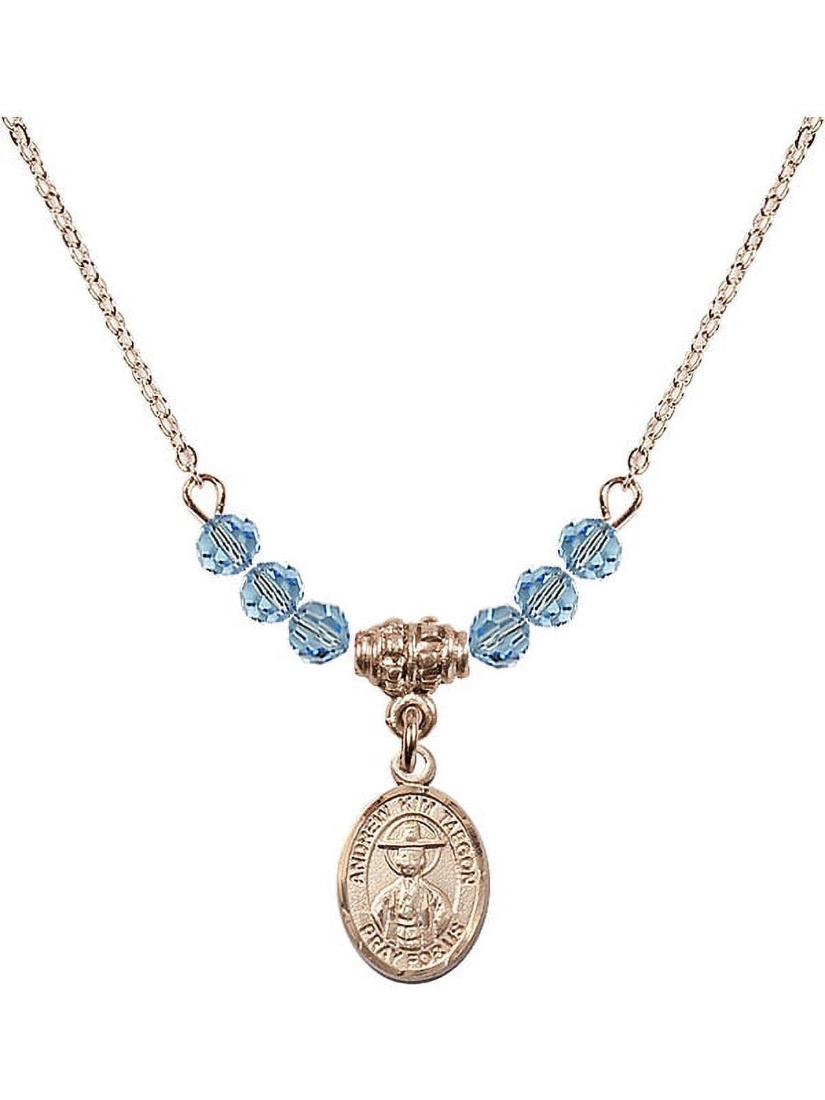 Bonyak Jewelry 18 Inch Hamilton Gold Plated Necklace w/ 6mm Yellow November Bonyak Jewelry 18 Inch Hamilton Gold Plated Necklace w⁄ 4mm Green