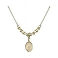 thumbnail image 1 of 18-Inch Hamilton Gold Plated Necklace with 4mm Gold Filled Beads and Blessed Trinity Charm, 1 of 1